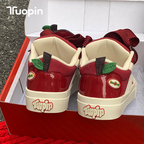 鮀品苹果鞋原创设计面包鞋女鞋