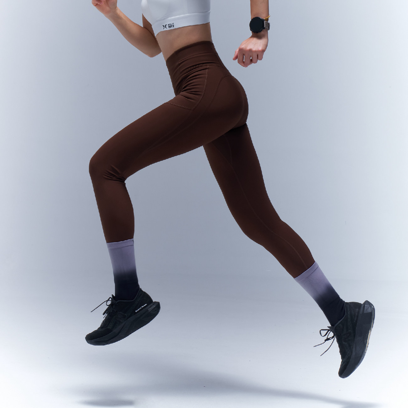【新品】身体智慧男女疾塑Swift2.0加绒提臀吸湿速干紧身九分裤