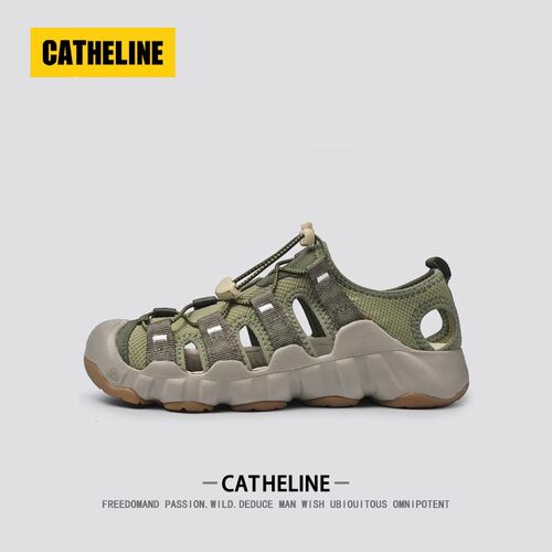 [高端轻奢]美国CATheline户外溯溪鞋男款夏季大码一脚蹬涉水凉鞋