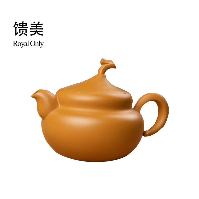 【馈美】林嬿八宝壶潮州非遗手拉壶黄金段泥全手工壶紫砂壶纯手