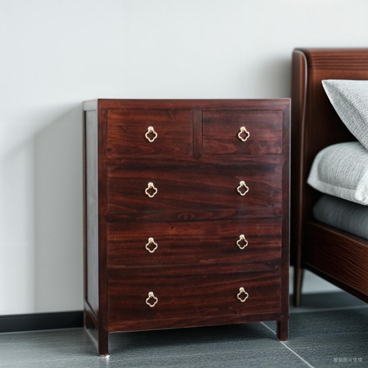 新古典中式香樟实木五六斗柜储物收纳橱柜子卧室客厅边角玄关装饰