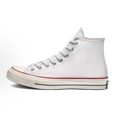 Converse 1970s 经典款防滑耐磨 高帮帆布鞋 米白色 162056c bl