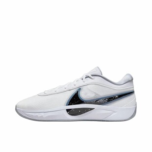 Nike 时尚舒适百搭 防滑耐磨 低帮 篮球鞋 男款 白灰色FJ7807-102