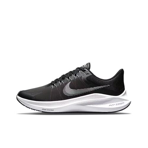 Nike zoomwinflo8 耐磨低帮休闲跑步鞋 男款 黑白 cw3419-006 BL