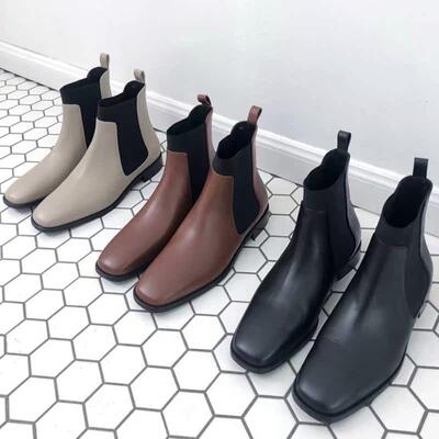 秋冬平底英伦风2024年新款马丁靴
