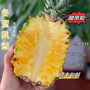 海南冬蜜凤梨树上熟9斤大果牛奶凤梨甜蜜蜜台农13号纯甜无酸顺丰