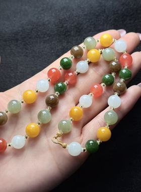 和田玉多宝项链-约10mm-多样性发货-G帝-A4711