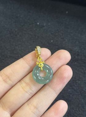 合金翡翠吊坠-约23*3mm-多样性发货- B冰 Y5427