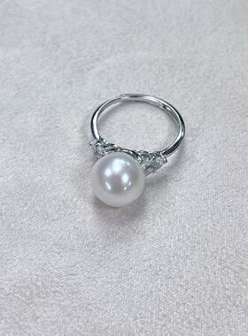 S925淡水珍珠戒指-约11mm-多样性发货-ZG珍-A7847