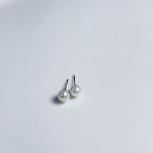 S925海水珍珠耳钉-约5mm-多样性发货-ZG珍-A7757