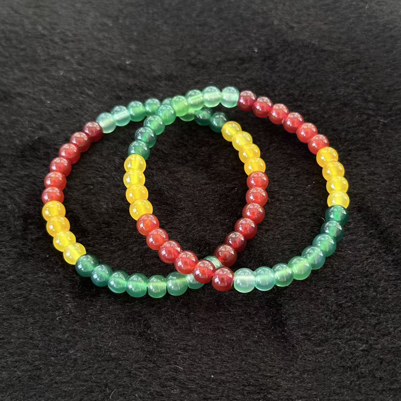 玛瑙福禄寿手串-约6mm-多样性发货-Q奥-B943