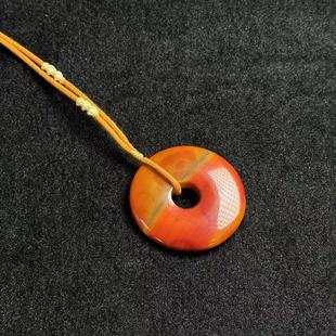 H中 玛瑙平安扣吊坠 多样性发货 7mm A5755 约49