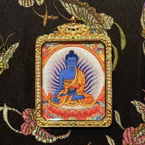 药师佛唐卡吊坠-多样性发货-随机发货- Z久-TK001