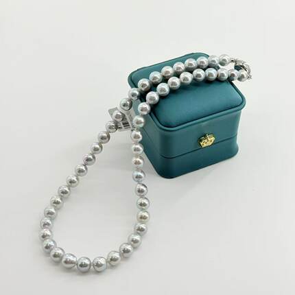 海水珍珠真多麻项链-约7mm-多样性发货-ZG珍-V1124