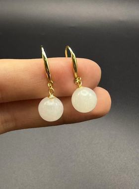 S925和田玉耳钩--多样性发货-TC弘Y52605