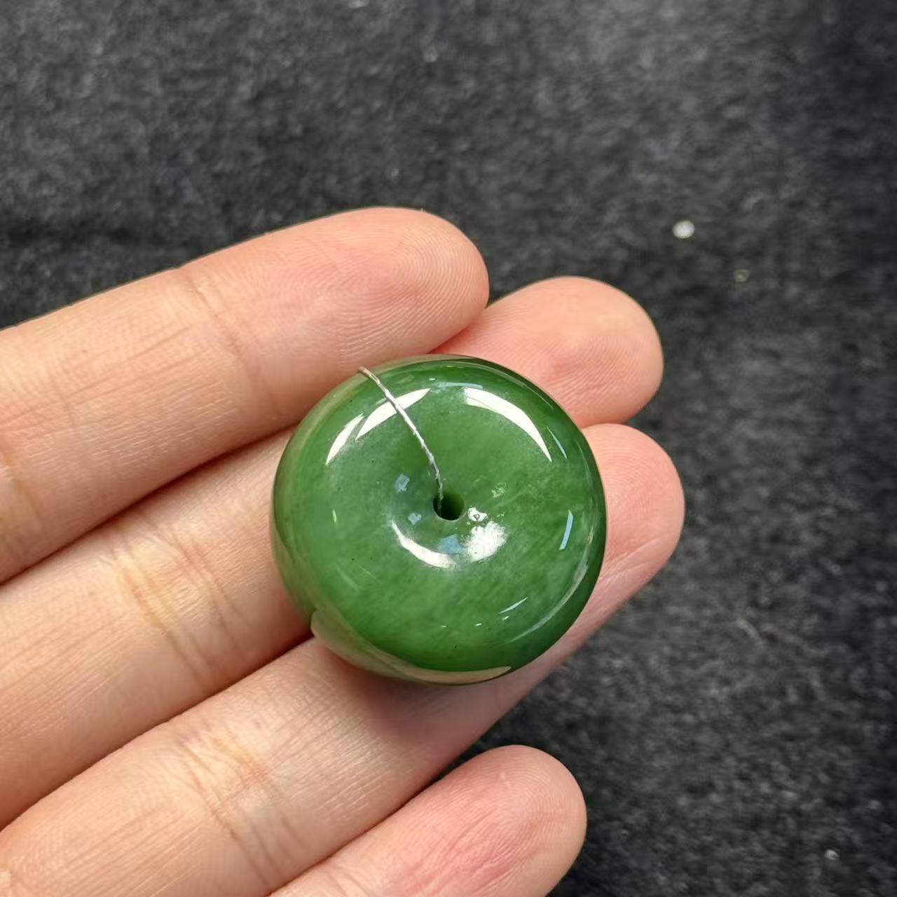 和田玉碧玉平安扣吊坠-约26*11mm- 多样性发货-Z老 G1640