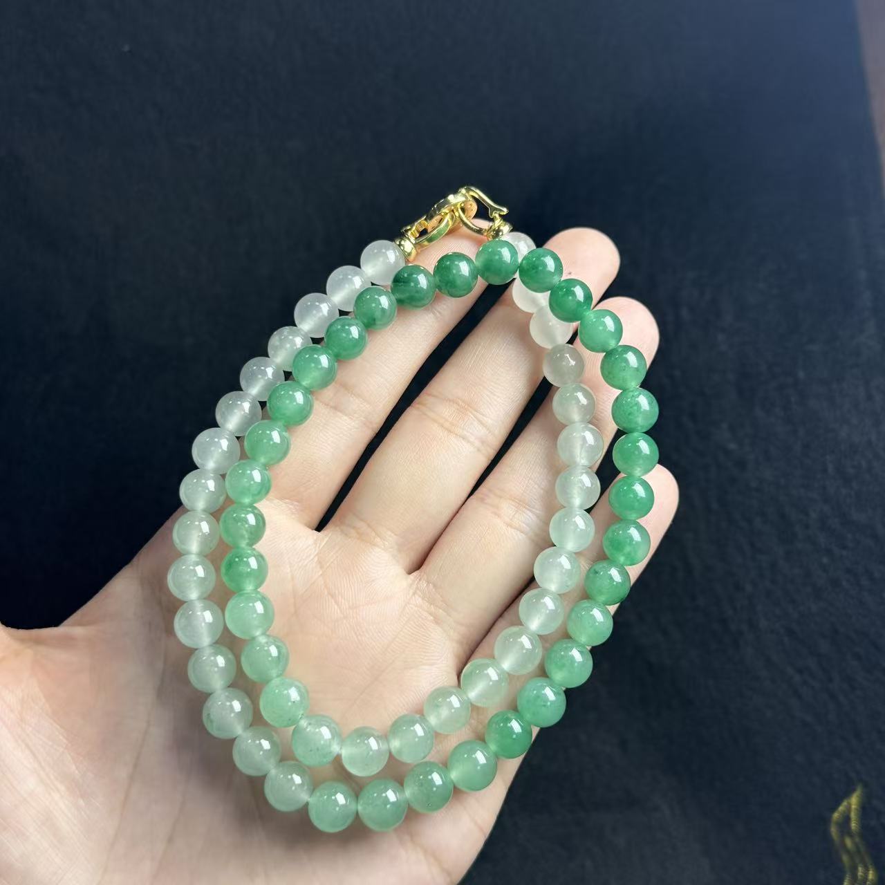 石英质玉独龙玉项链-约8mm-多样性发货- S龙-A4348