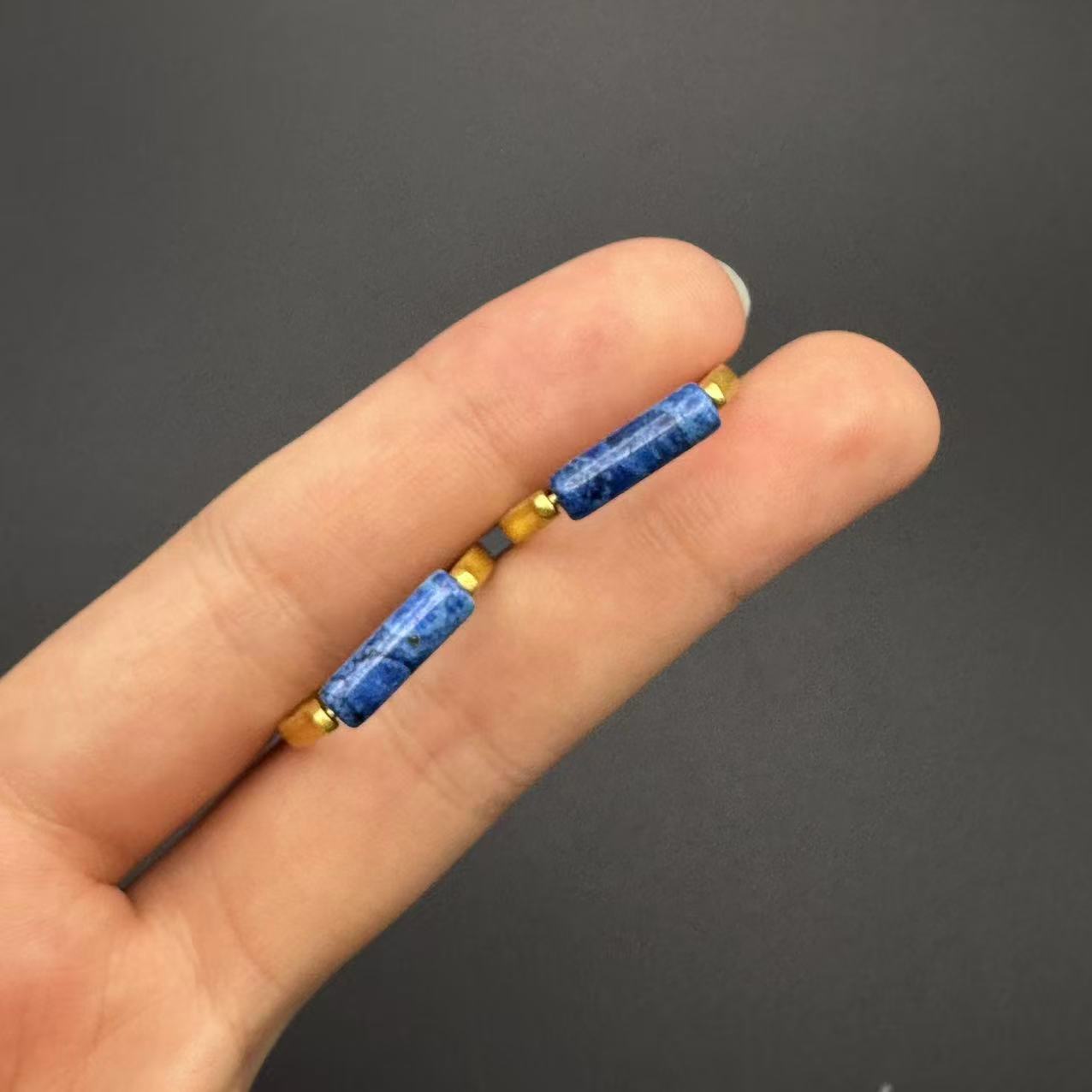 硅化玉S925银珊瑚玉戒指-约4*4*15mm-多样性发货-T福