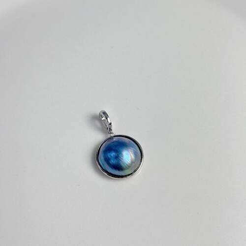 S925海水珍珠马贝珍珠吊坠-约26×17×7mm-多样性发货-ZG珍-A7749