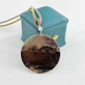 约53 V436 2mm S盛 苏纪石 多样性发货 舒俱来圆牌吊坠