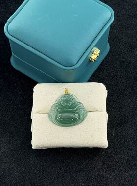 18k翡翠佛公-约23*25mm-多样性发货-SK三-V249