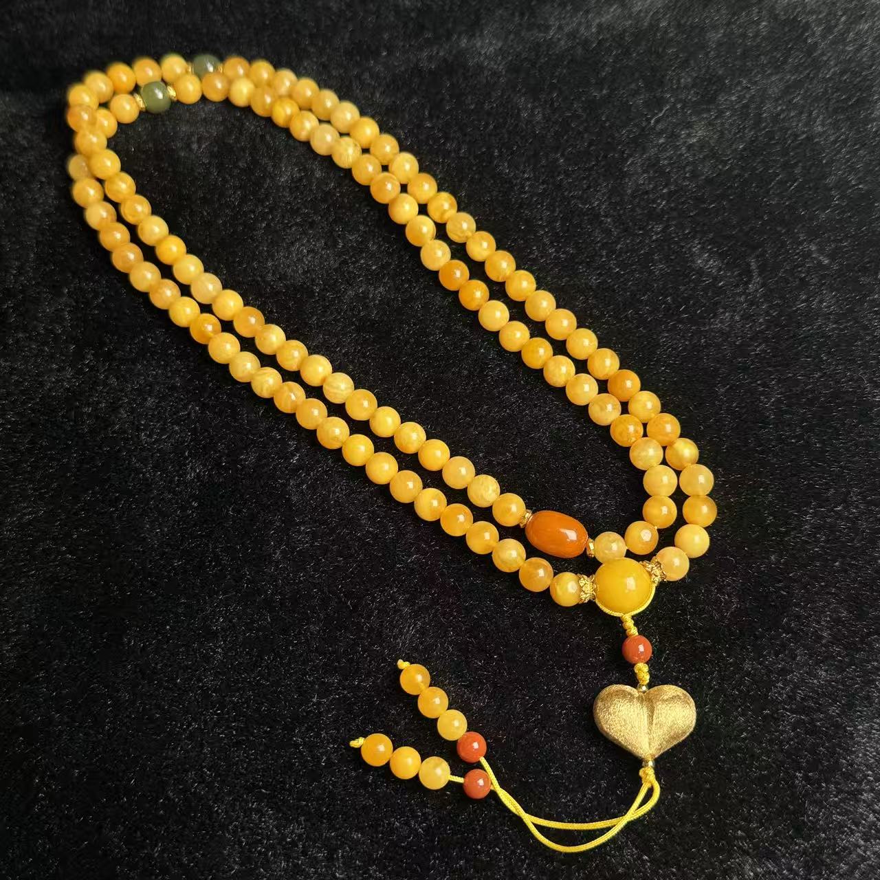 蜜蜡项链-约6mm-多样性发货- F展- A4568