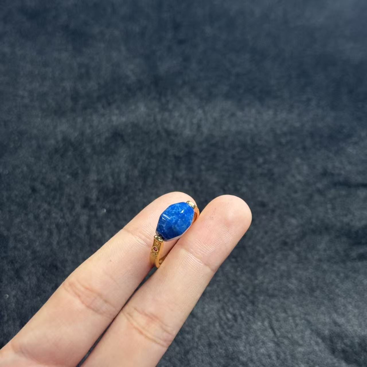 硅化玉s925银珊瑚玉戒指-约8mm-多样性发货- T福-A4406