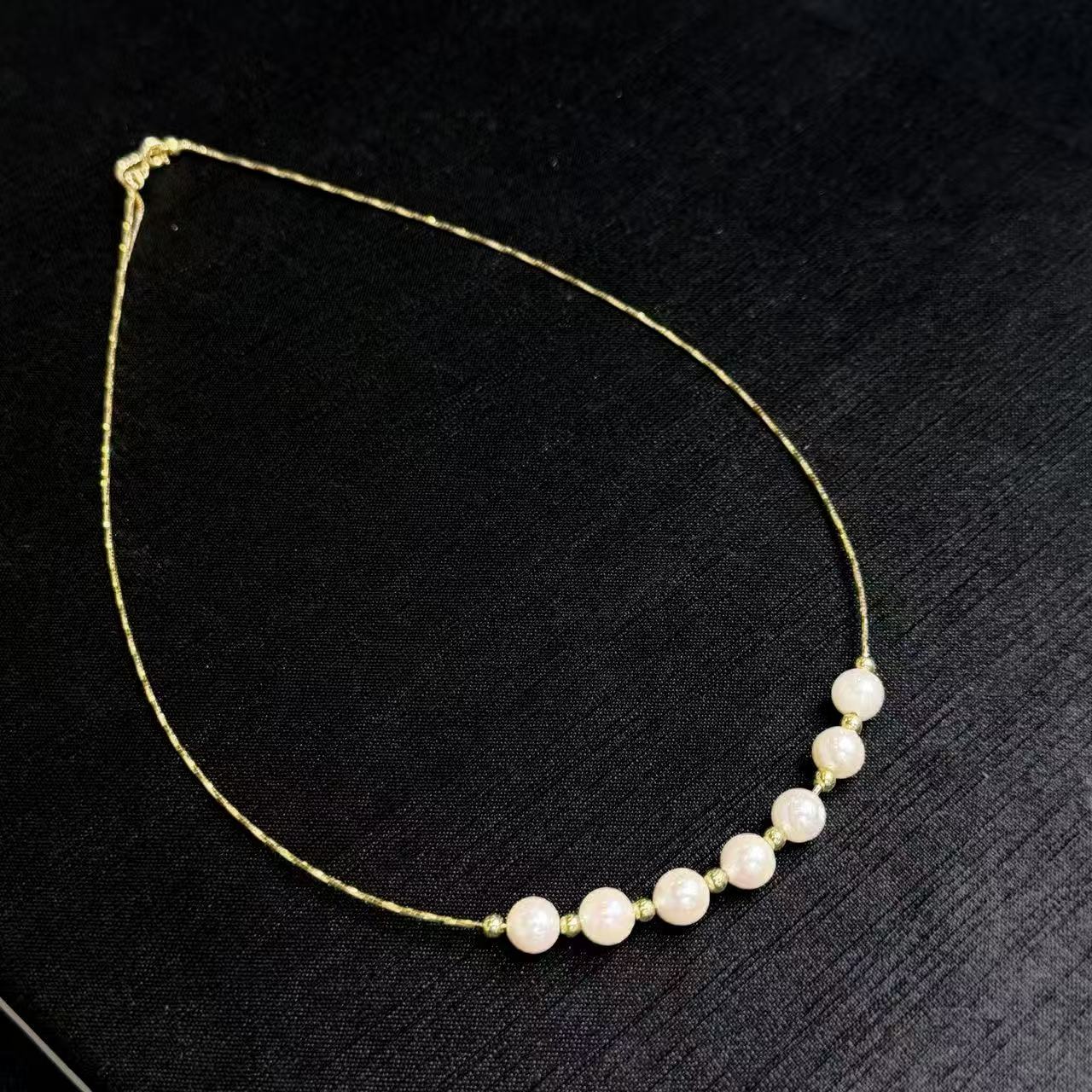 s925海水珍珠项链约7mm，多样性发货-ZG珍，B5021