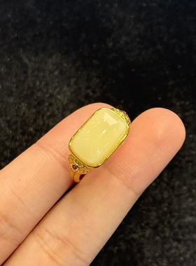 蜜蜡戒指-约15*10*7mm-多样性发货-R祥-B3972