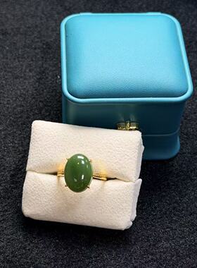 和田玉戒指-约15*12*7mm-多样性发货-FZ红-A7614