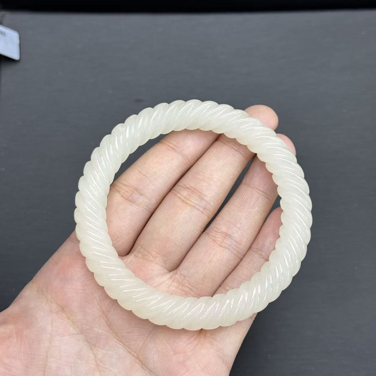 和田玉绞丝手镯-约10mm-多样性发货-HR11-Z老-A1282