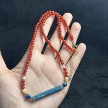 硅化玉珊瑚玉项链-约4mm-多样性发货- T福-A4410