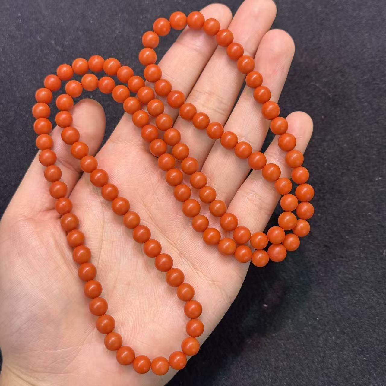 南红（玛瑙）南红多圈手串-约6mm-多样性发货-H祥-A2662
