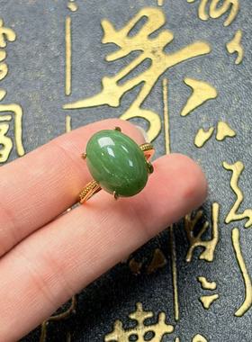 和田玉戒指-约16×12×8mm-多样性发货-FZ红-A6193