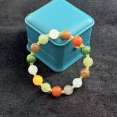 G帝 多样性发货 V78 约10mm 和田玉多宝手串