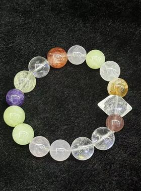 水晶多宝手串约12mm 多样性发货-YX聚 B9650