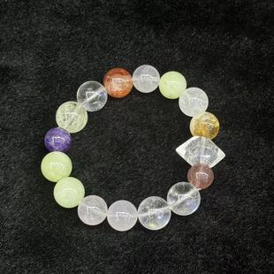 B9650 YX聚 水晶多宝手串约12mm 多样性发货