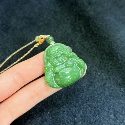 和田玉佛公吊坠-约34×34×8mm-多样性发货-C芮- A4310