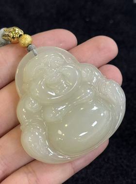 和田玉佛公吊坠-约49*47*11mm-多样性发货-Y华 Y9374