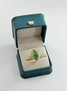 玛瑙水滴戒指-约16*21mm-多样性发货-X升-V387