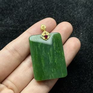 多样性发货 s925银和田玉吊坠 6mm Y欣B1817 约43