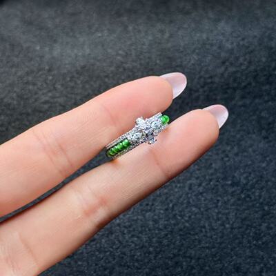 S925翡翠戒指--多样性发货-L银-A4737