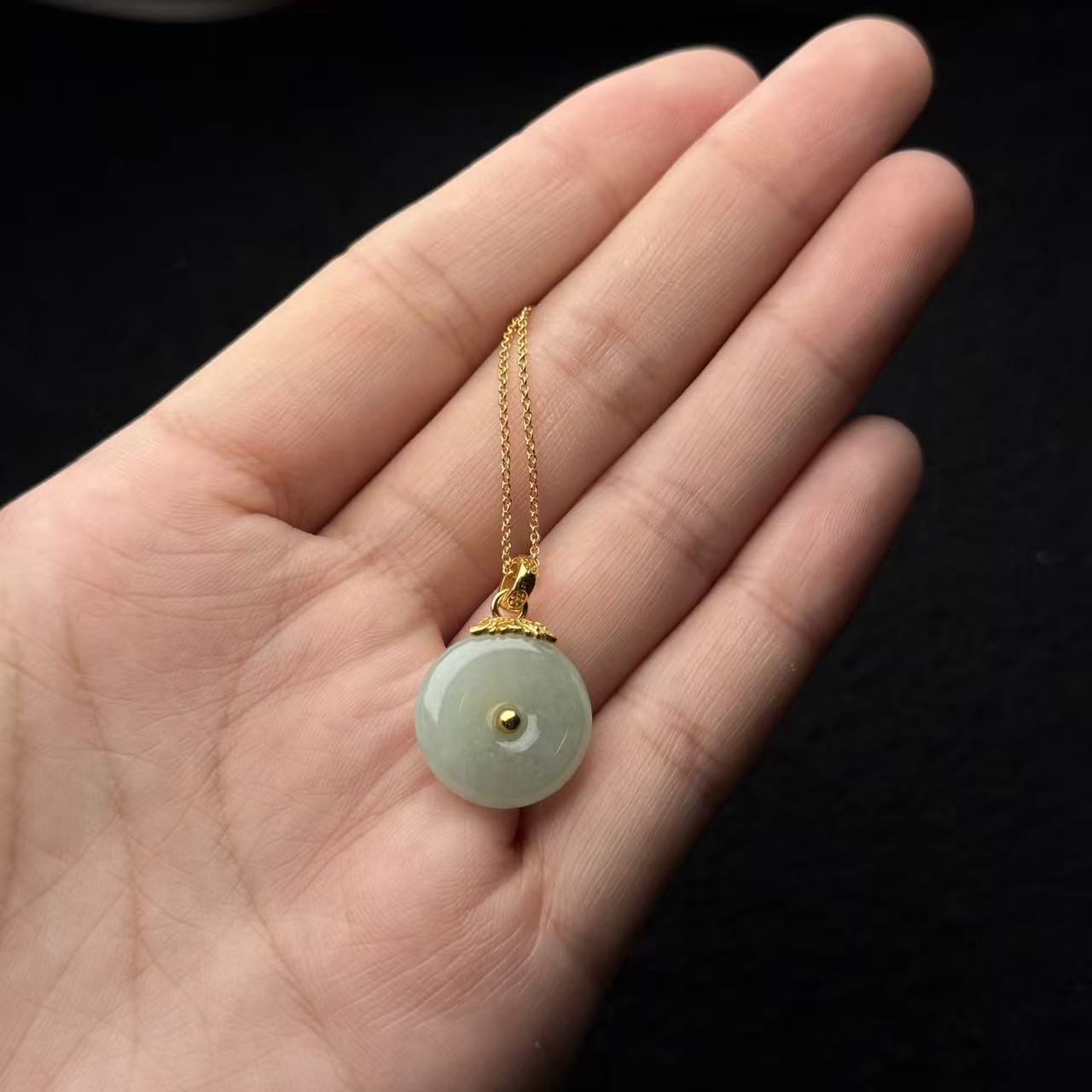 翡翠项链-约16*5mm-多样性发货- H春-A1793，