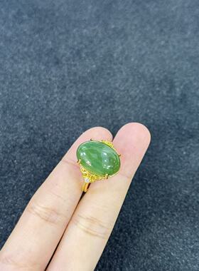 和田玉戒指-约18×13×6mm-多样性发货-FZ红-A7508