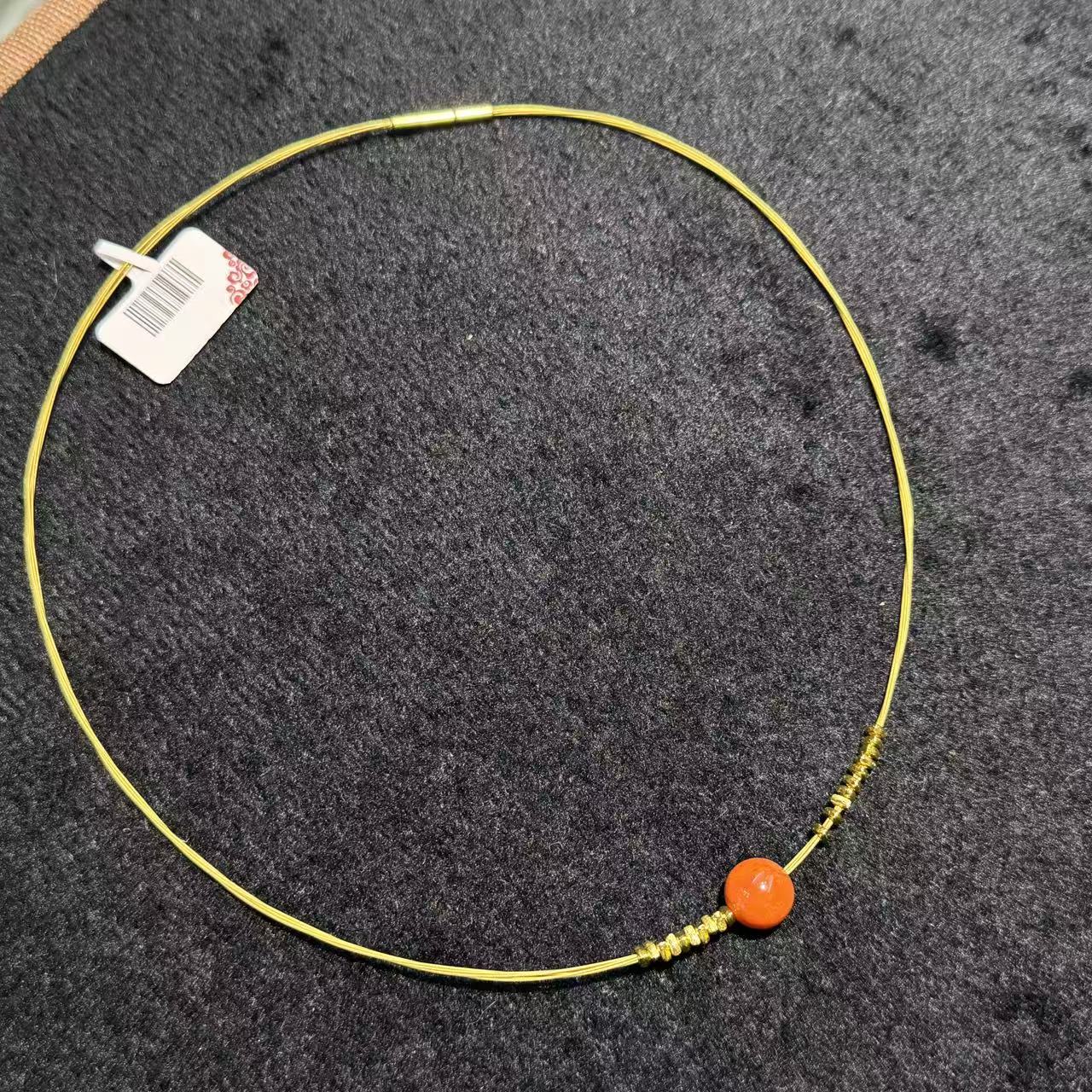 南红（玛瑙）项圈-约10mm -多样性发货-H腾-B9406