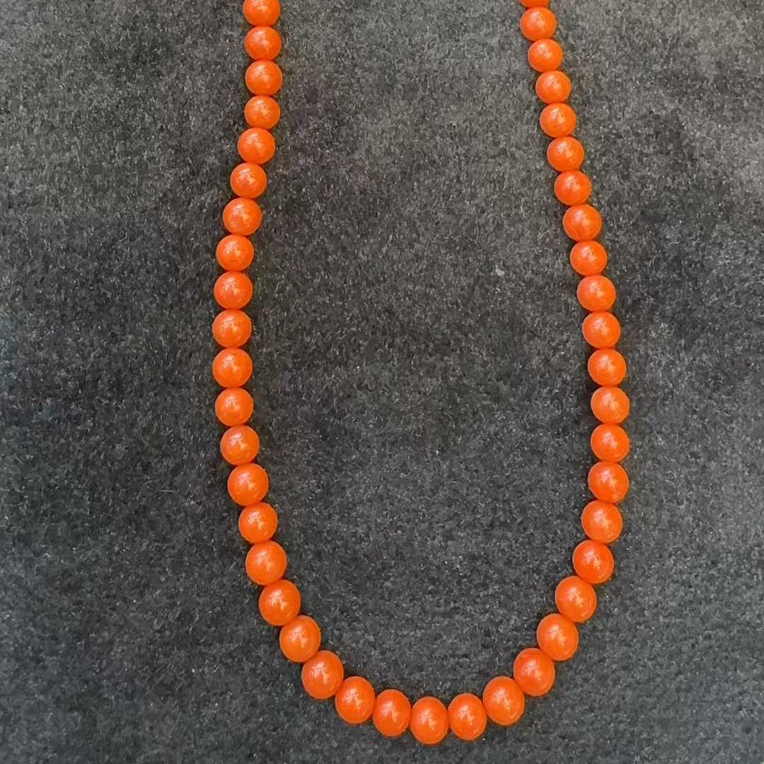 南红（玛瑙）项链-约8mm-多样性发货-H祥