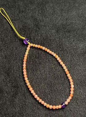 南红（玛瑙）南红手机链-约4mm-多样性发货-D凰-A4216