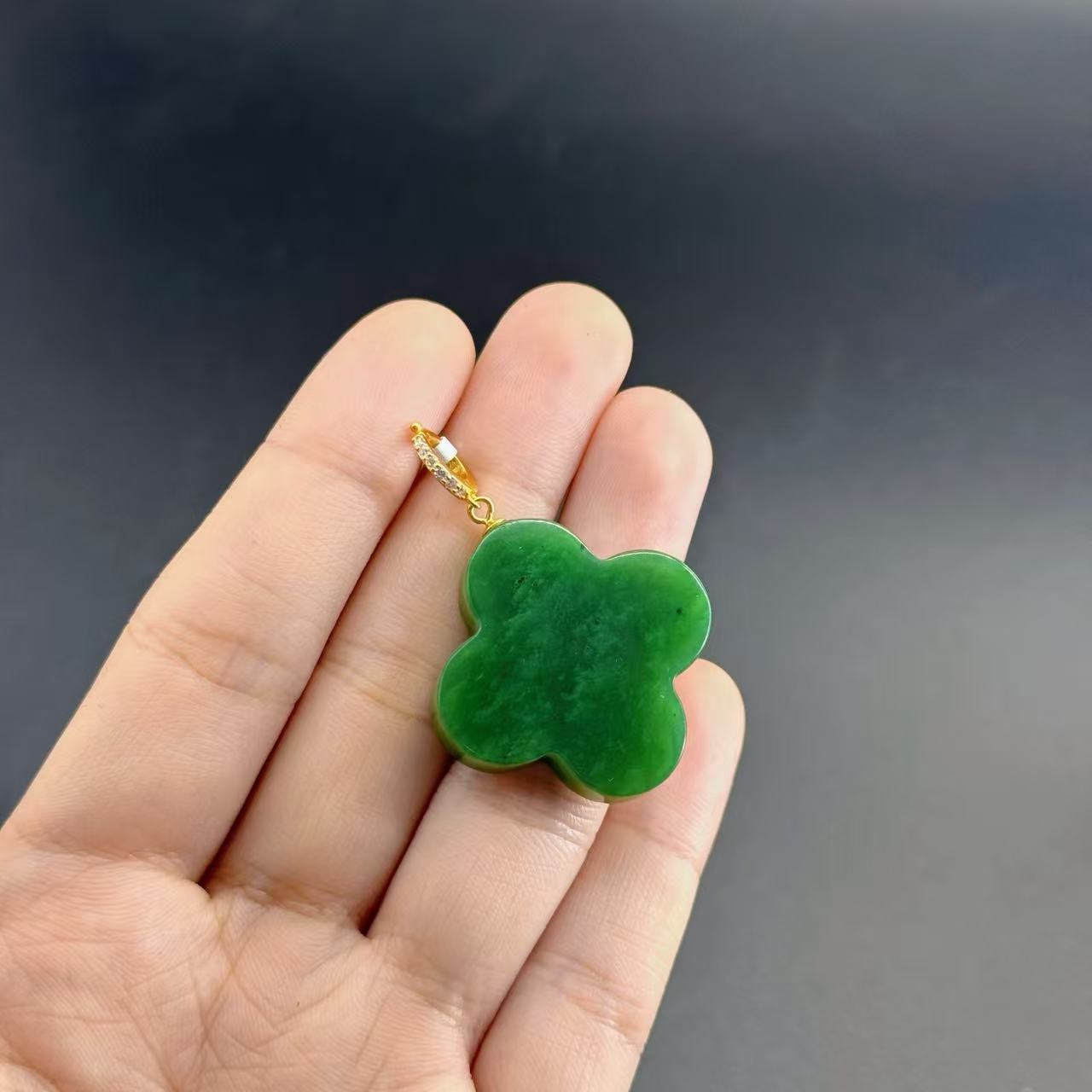 S925和田玉吊坠-约30mm-F利-多样性发货-A1379