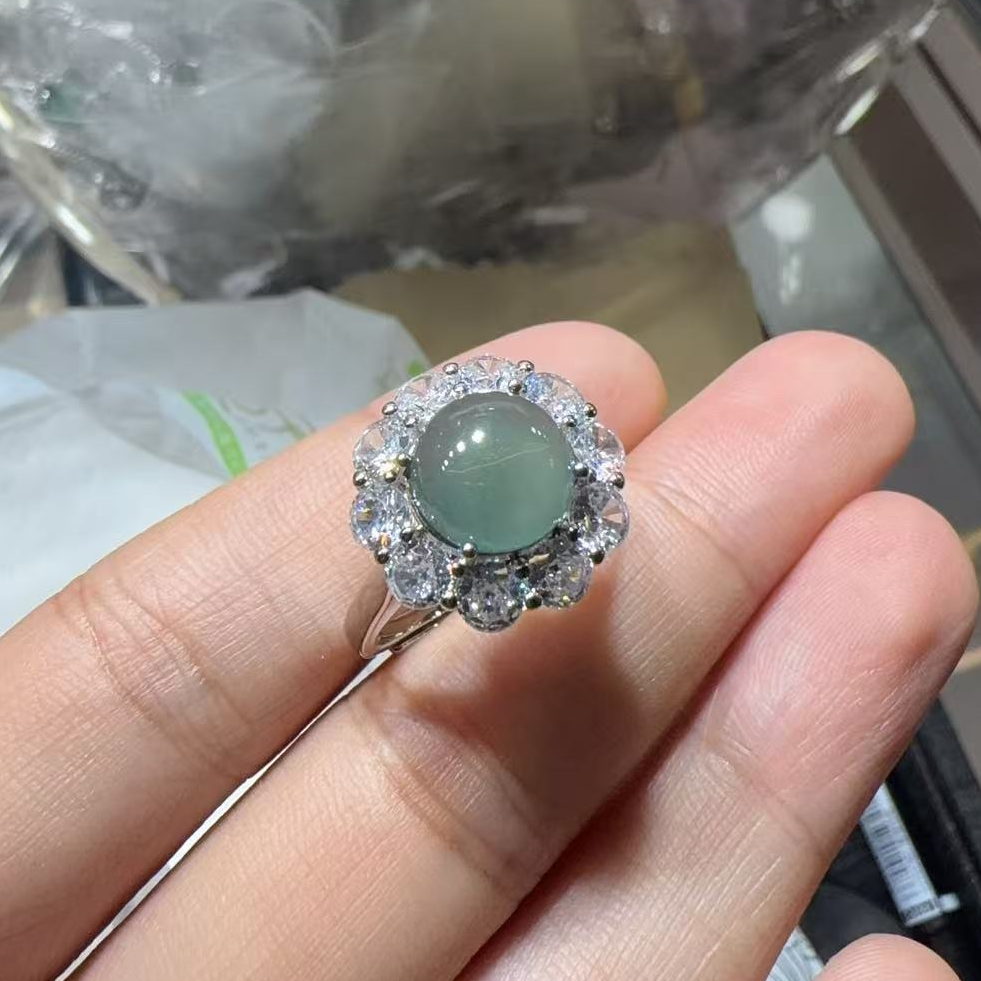 翡翠戒指-约15mm-多样性发货-KS三