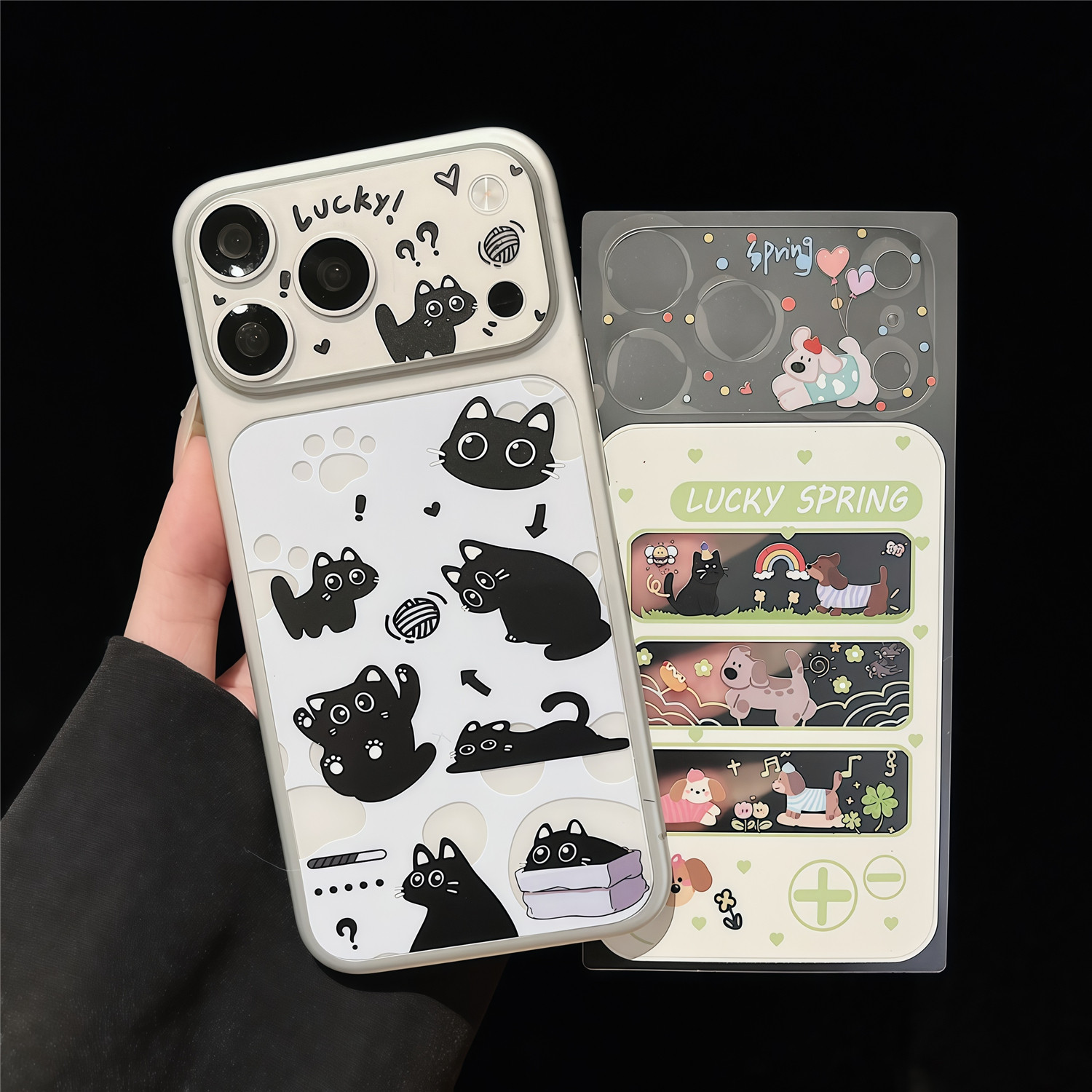 适用苹果17promax镜头底座后背贴膜iPhone17pro手机贴纸镜头膜16promax彩膜图案摄像头相机17pm镂空超薄软膜